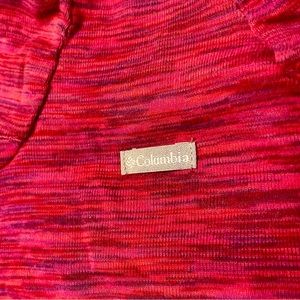 COLUMBIA shades of pink cotton zip up - tag says “L” fits more like a “M” - READ